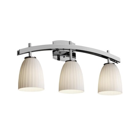 Justice Design Group FSN-8593-30-OPAL-CROM Fusion Archway 3